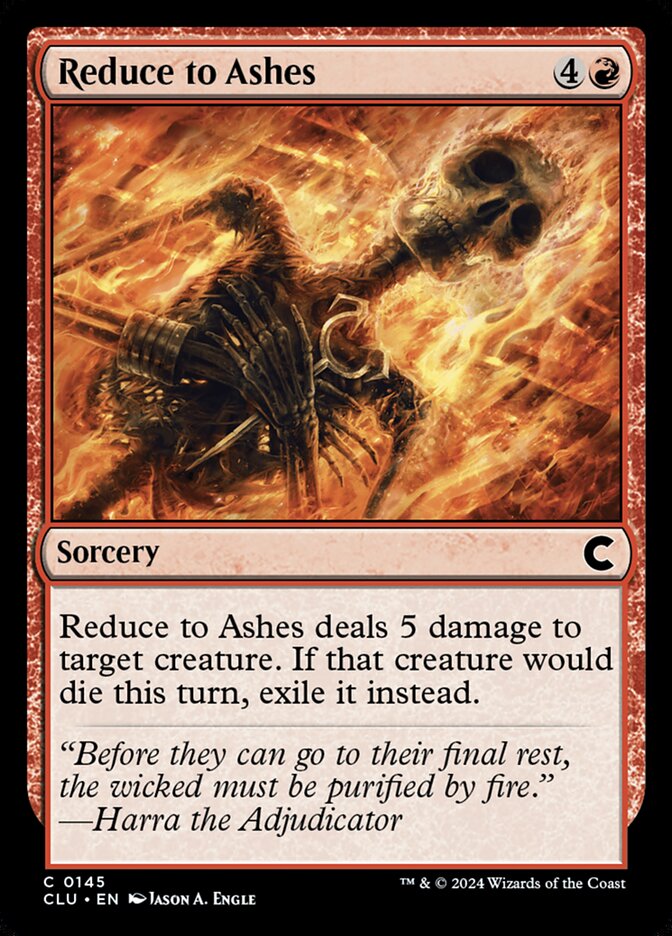 Reduce to Ashes 145/284 (Ravnica: Clue Edition) 