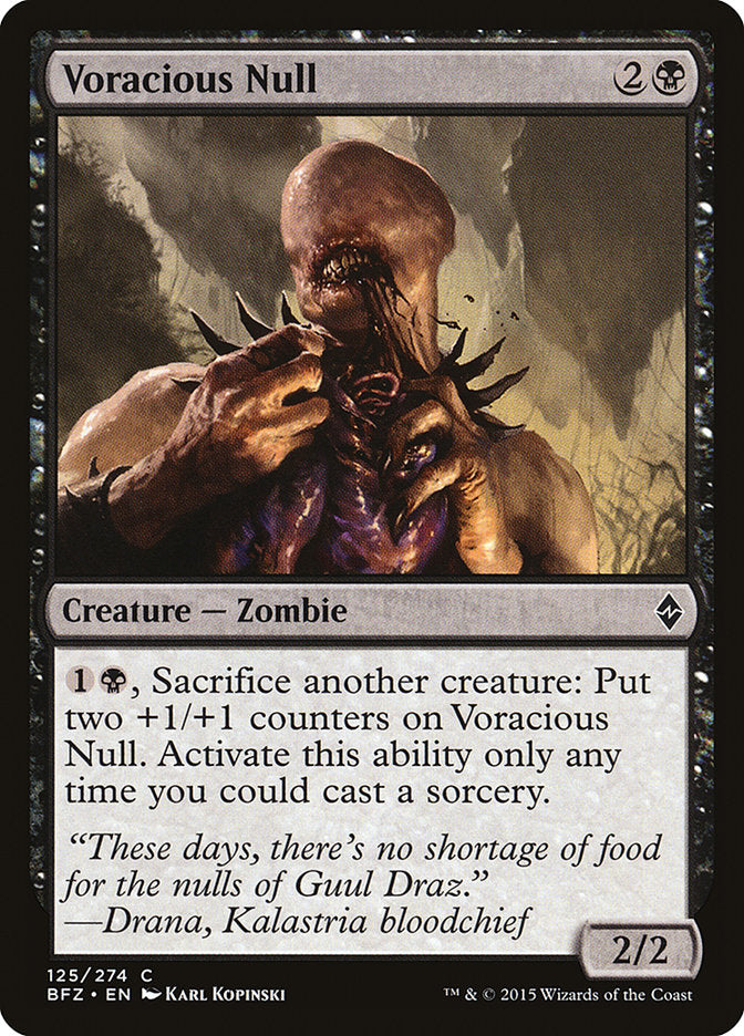 Voracious Null 125/274 (Battle for Zendikar) 
