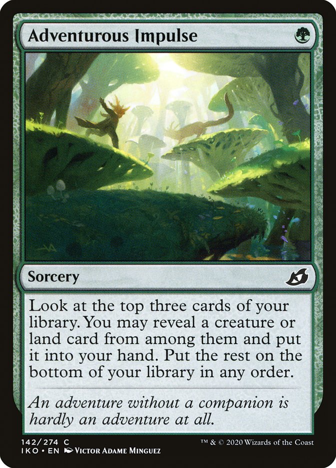 Adventurous Impulse 142/274 (Ikoria: Lair of Behemoths) 