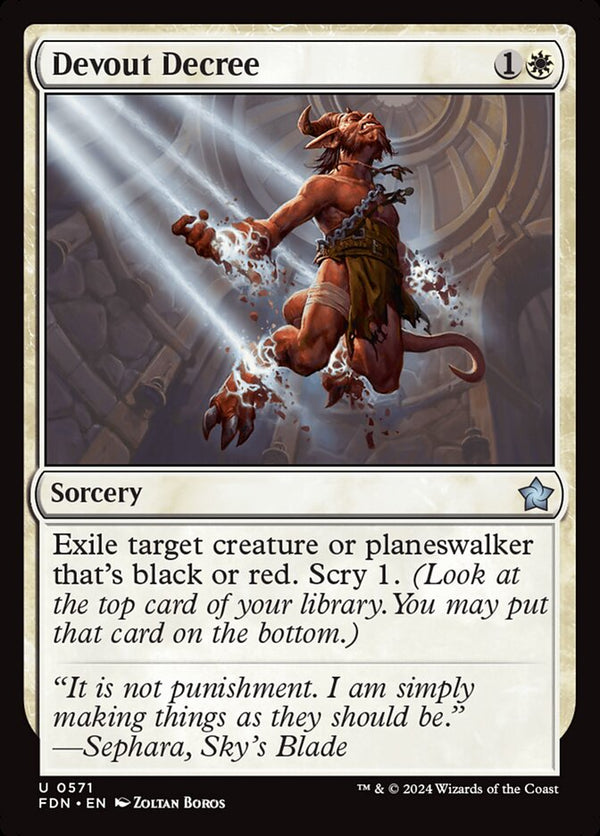 Devout Decree 571/291 (Foundations) 