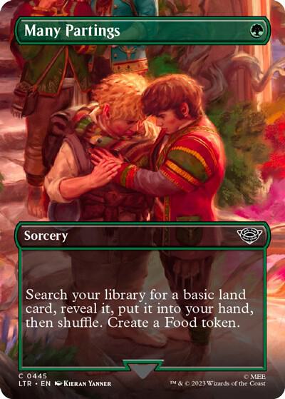 Many Partings 445/281 (Universes Beyond: The Lord of the Rings: Tales of Middle-earth)  - Borderless Foil