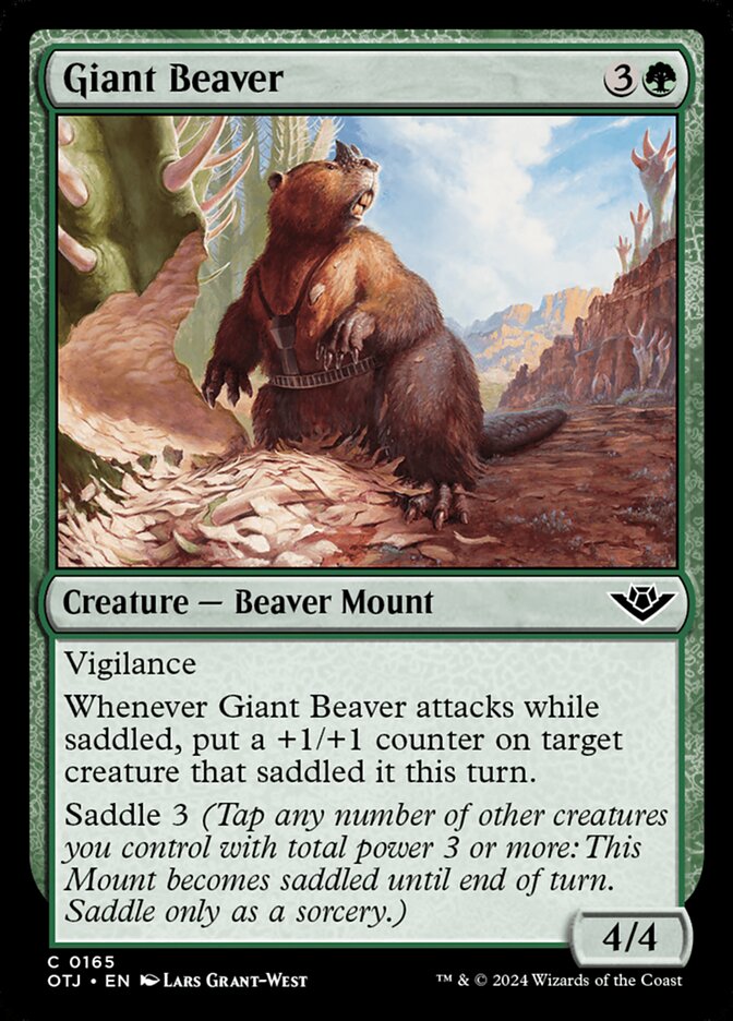 Giant Beaver 165/286 (Outlaws of Thunder Junction) 