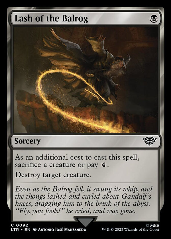 Lash of the Balrog 92/281 (Universes Beyond: The Lord of the Rings: Tales of Middle-earth) 