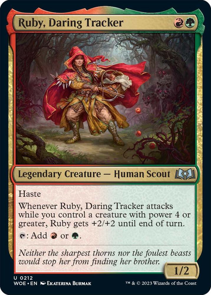 Ruby, Daring Tracker 212/276 (Wilds of Eldraine) 