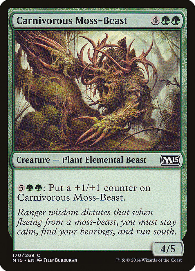 Carnivorous Moss Beast 170 (Magic 2015 (M15)) 