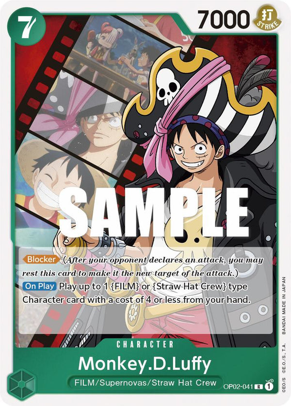 Monkey.D.Luffy OP02-041 (Paramount War)  - Foil