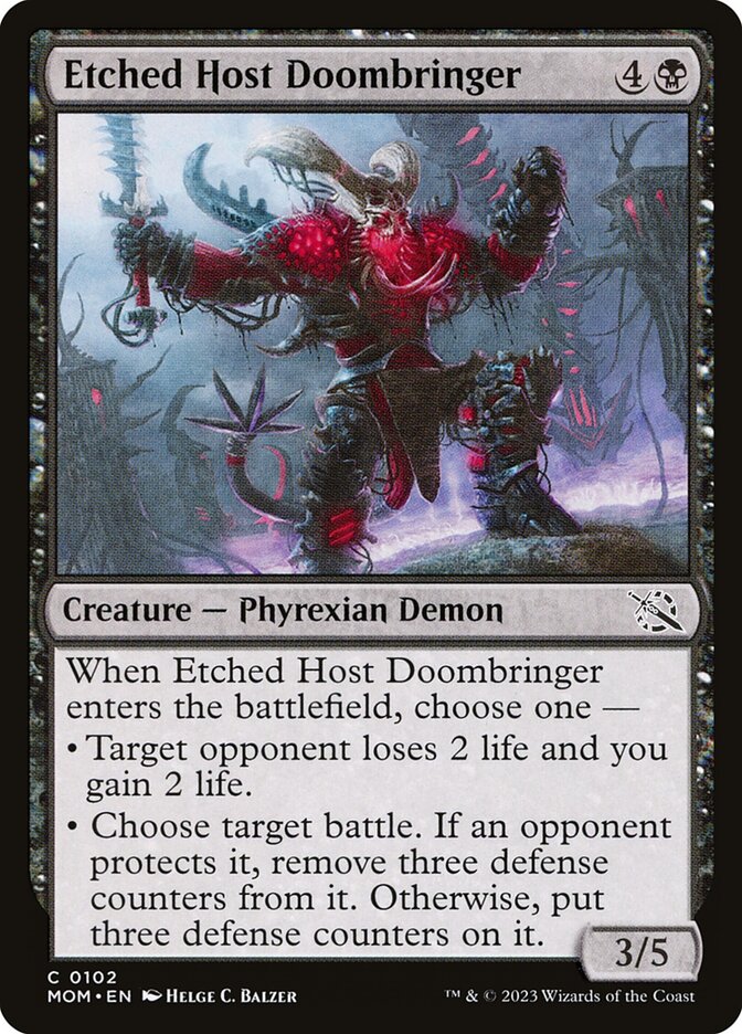 Etched Host Doombringer 102/291 (March of the Machine) 