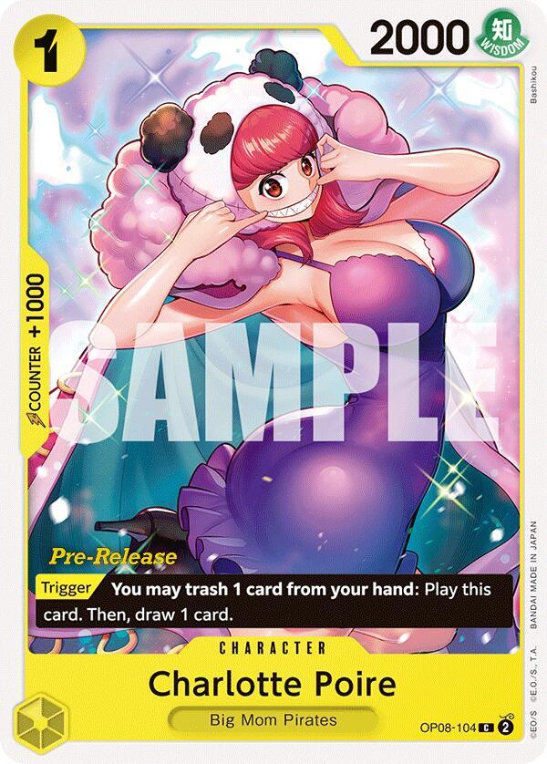 Charlotte Poire OP08-104 (Two Legends Pre-Release Cards) 