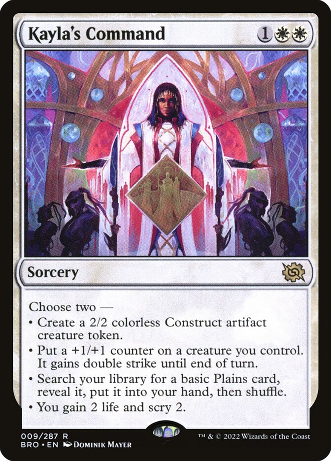 Kayla's Command 9/287 (The Brothers' War)  - Foil