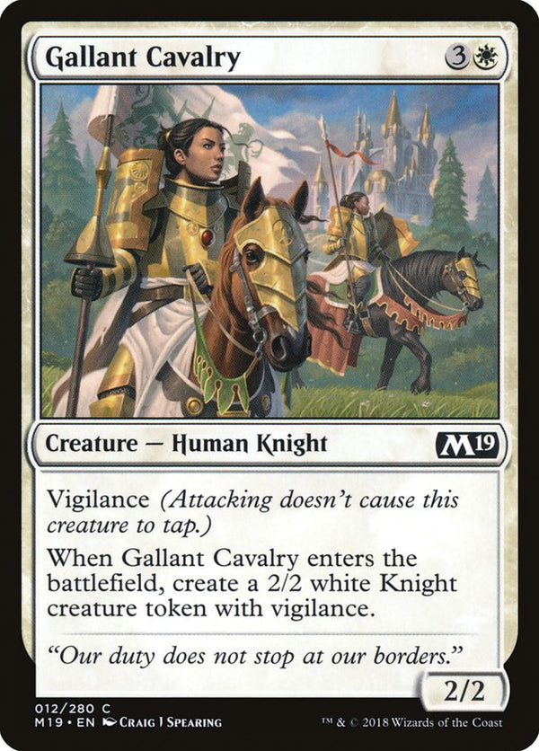 Gallant Cavalry 12/280 (Core Set 2019) 