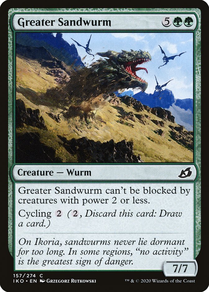 Greater Sandwurm 157/274 (Ikoria: Lair of Behemoths) 