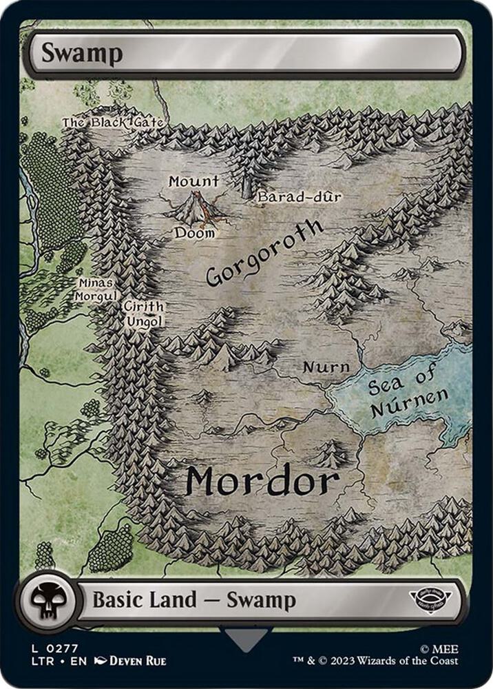 Swamp 277/281 (Universes Beyond: The Lord of the Rings: Tales of Middle-earth)  - Full Art