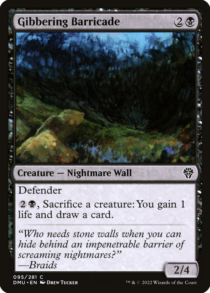 Gibbering Barricade 95/281 (Dominaria United) 