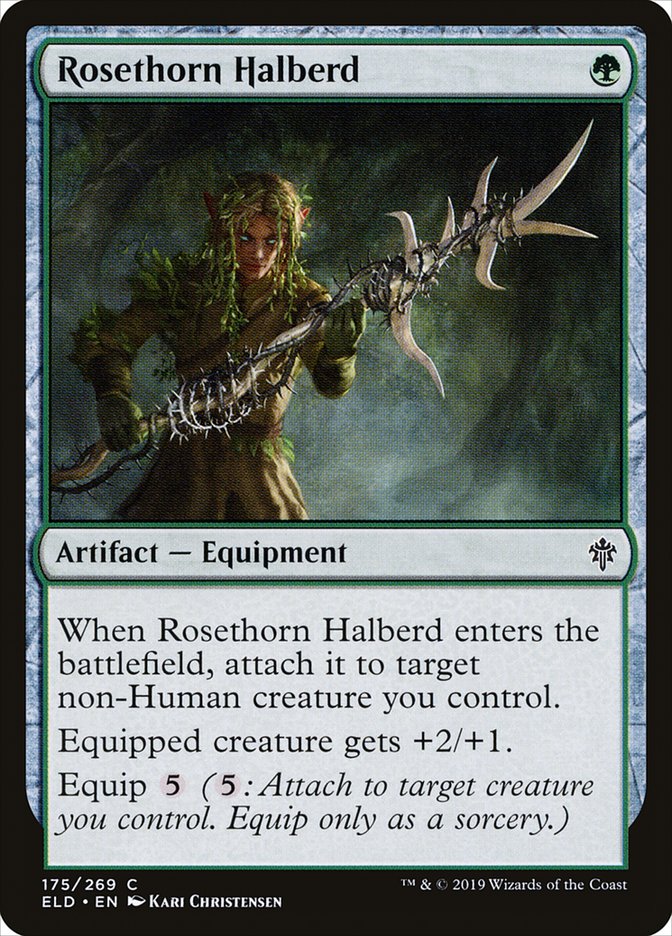 Rosethorn Halberd 175/269 (Throne of Eldraine) 