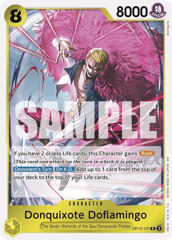Donquixote Doflamingo OP12-107 (Legacy of the Master)  - Foil