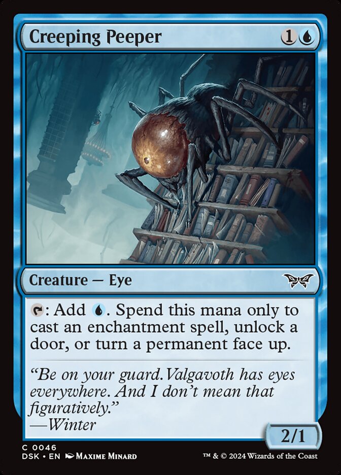 Creeping Peeper 46/286 (Duskmourn: House of Horror)  - Foil