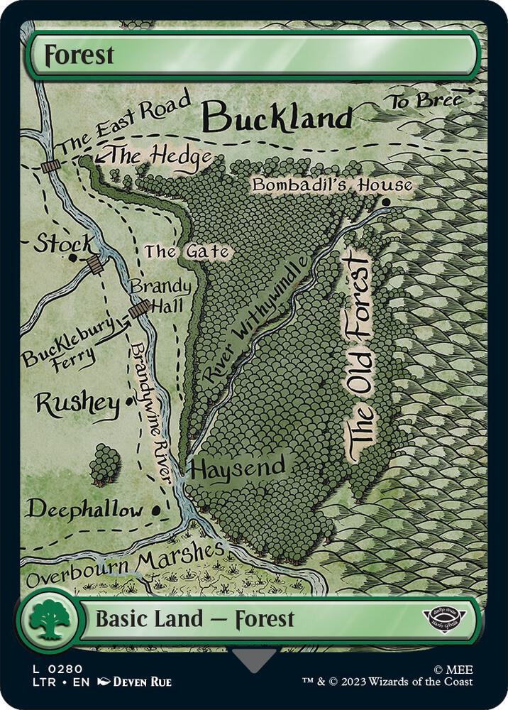 Forest 280 (Universes Beyond: The Lord of the Rings: Tales of Middle-earth)  - Full Art