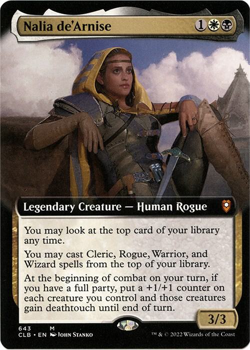 Nalia deArnise Extended Art 643/361 (Commander Legends: Battle for Baldur's Gate)  - Foil