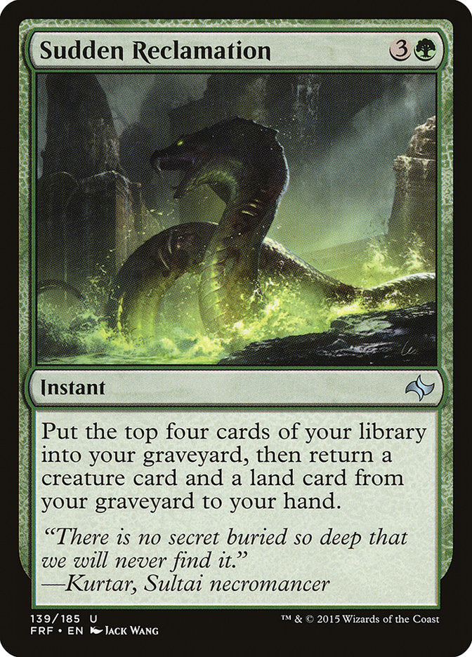 Sudden Reclamation 139/185 (Fate Reforged) 