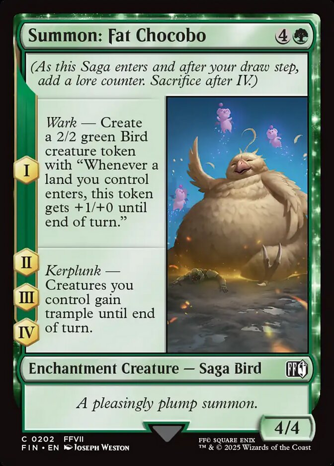 Summon: Fat Chocobo 202/309 (FINAL FANTASY) 