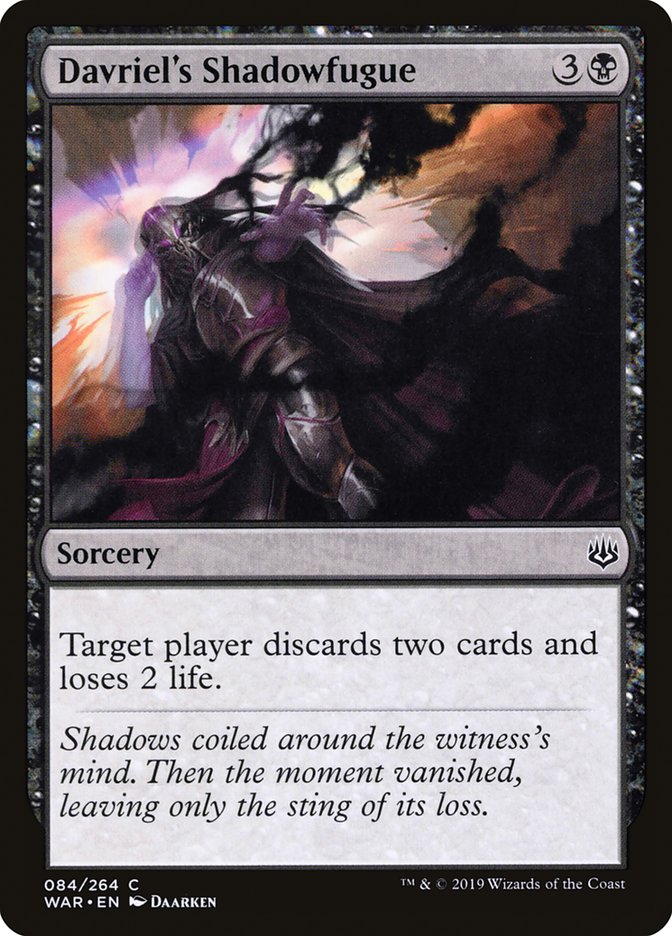 Davriel's Shadowfugue 84/264 (War of the Spark) 