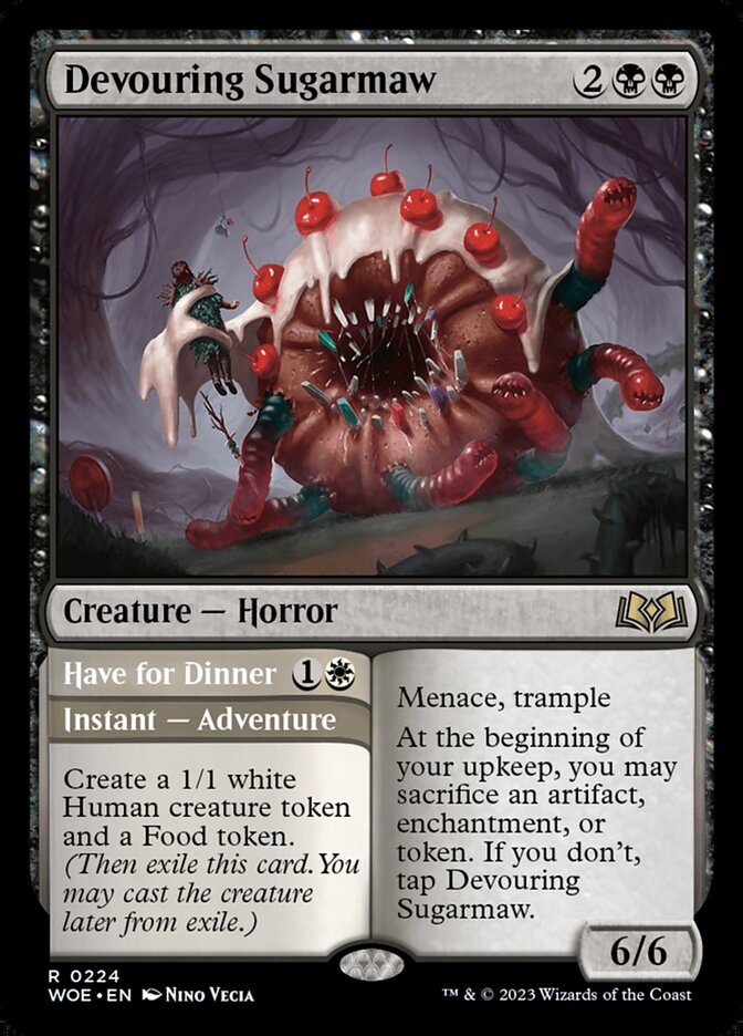 Devouring Sugarmaw // Have for Dinner 224 (Wilds of Eldraine) 