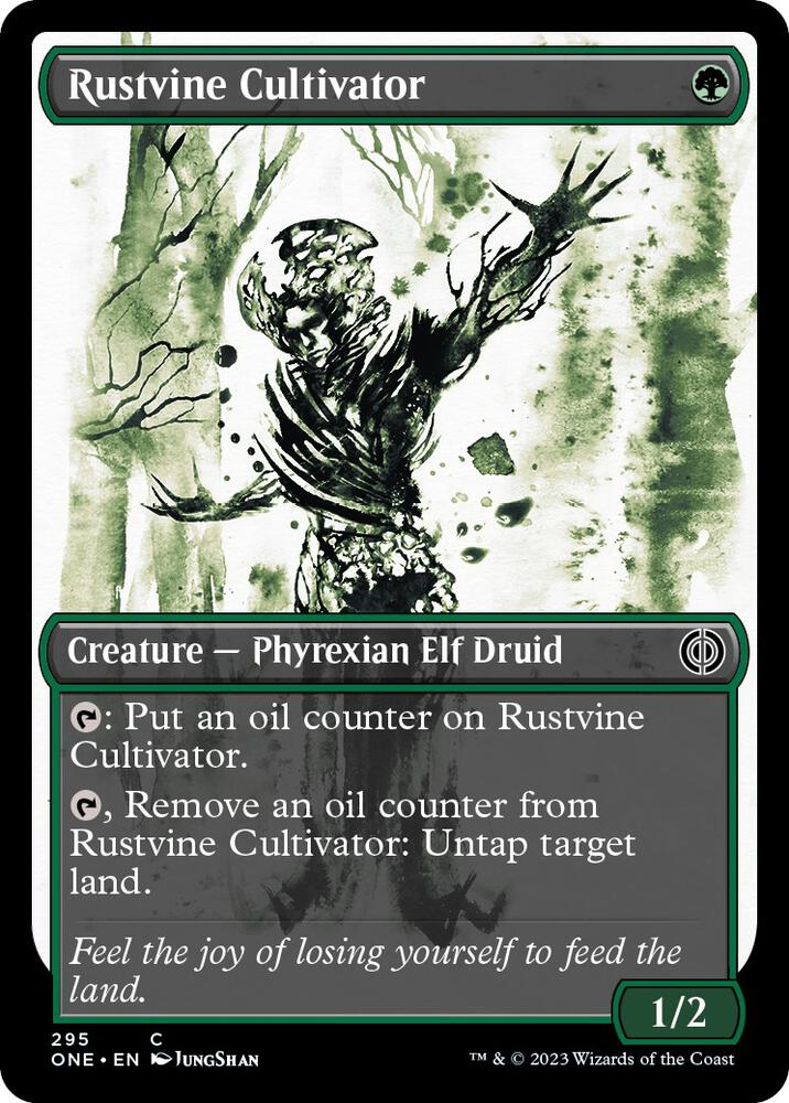 Rustvine Cultivator 295/271 (Phyrexia: All Will Be One)  - Showcase