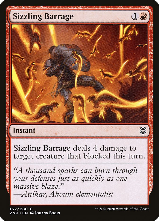 Sizzling Barrage 162/280 (Zendikar Rising) 