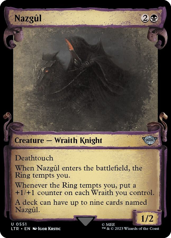 Nazgûl 551/281 (Universes Beyond: The Lord of the Rings: Tales of Middle-earth)  - Showcase Scroll