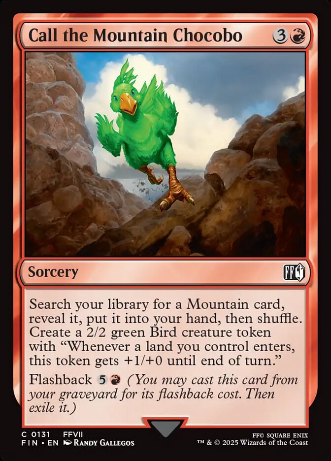Call the Mountain Chocobo 131/309 (FINAL FANTASY)  - Foil