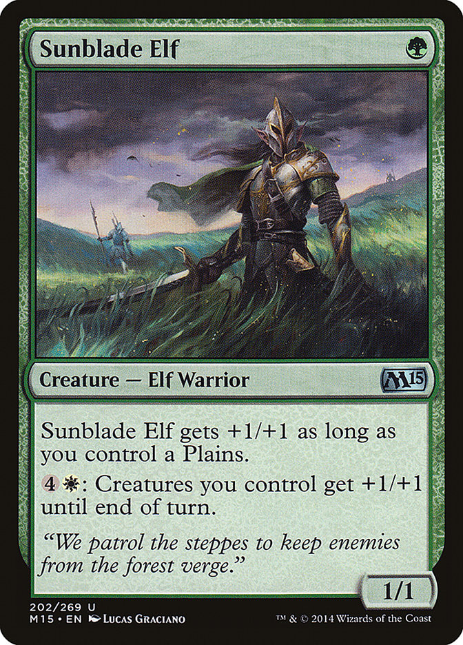 Sunblade Elf 202/269 (Magic 2015 (M15)) 