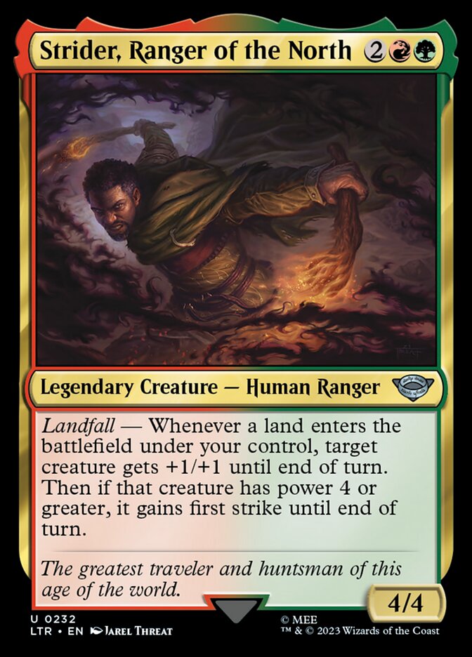 Strider, Ranger of the North 232/281 (Universes Beyond: The Lord of the Rings: Tales of Middle-earth) 